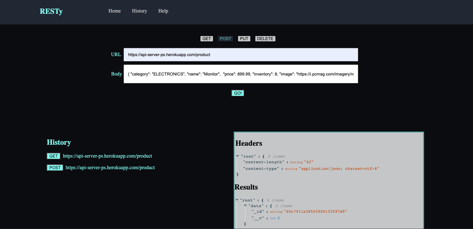 RESTY API Testing